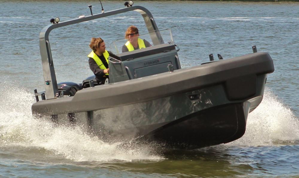 Light weight fender system for Stormer marine's Rescue75 Outboard workboat.